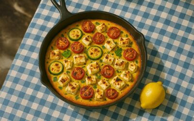 Sommerliche Zucchini-Frittata mit laktosefreiem Feta
