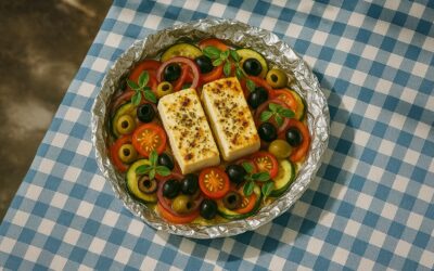 Gegrillte Feta-Päckchen mit Gemüse & Kräutern